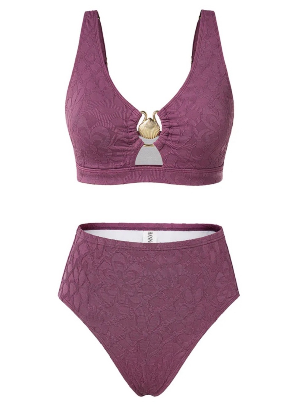 Hanna Nikole Women High Waisted Bikini Sets, 2 Piece Swimsuits Tummy Control.